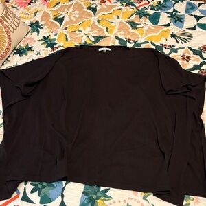 CAbi Chocolate Brown Women's knit poncho